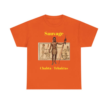 Savage Chahta Tchaklas Graphic Tee – Native American Heritage Art T-Shirt