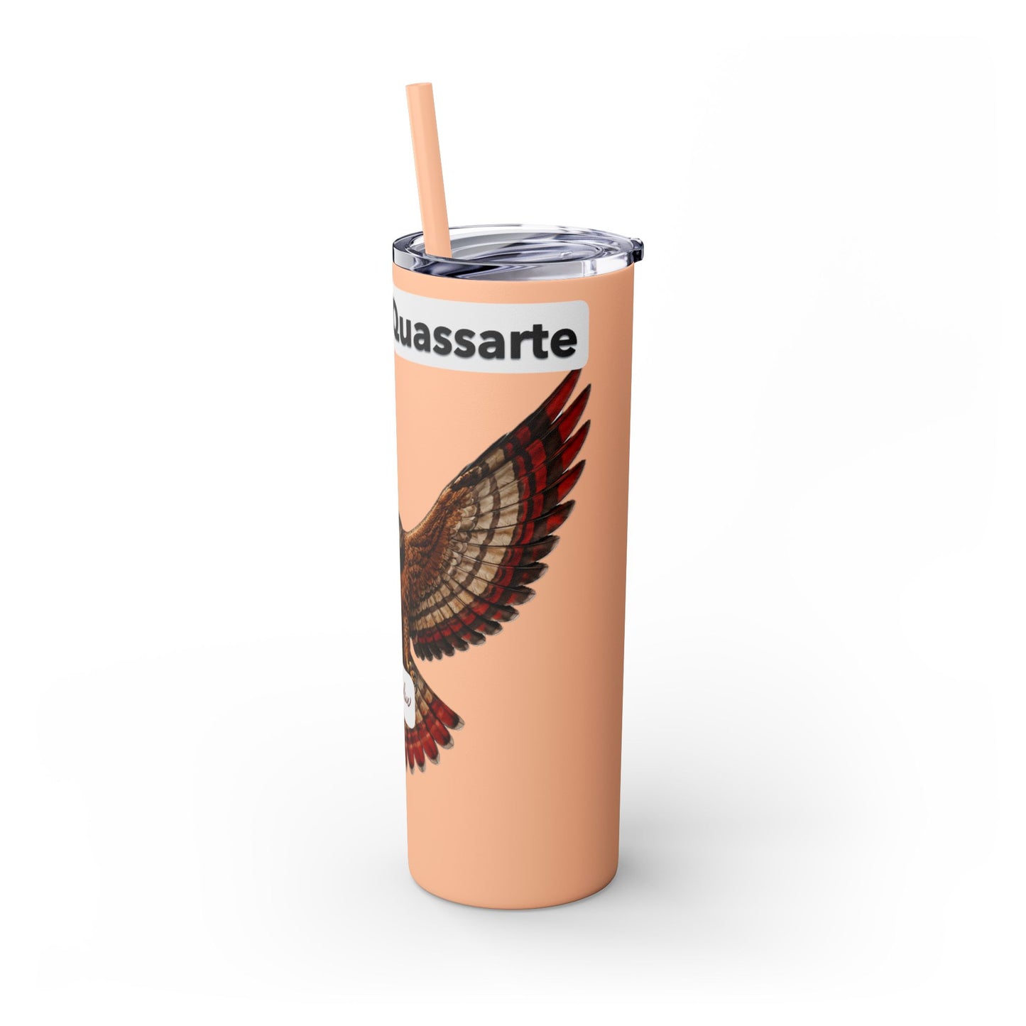 AQ Skinny Tumbler with Straw, 20oz
