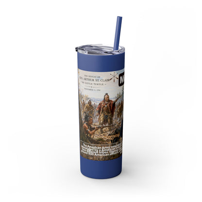 Miami Tribe Historical Skinny Tumbler 20oz — Native American Heritage Travel Cup