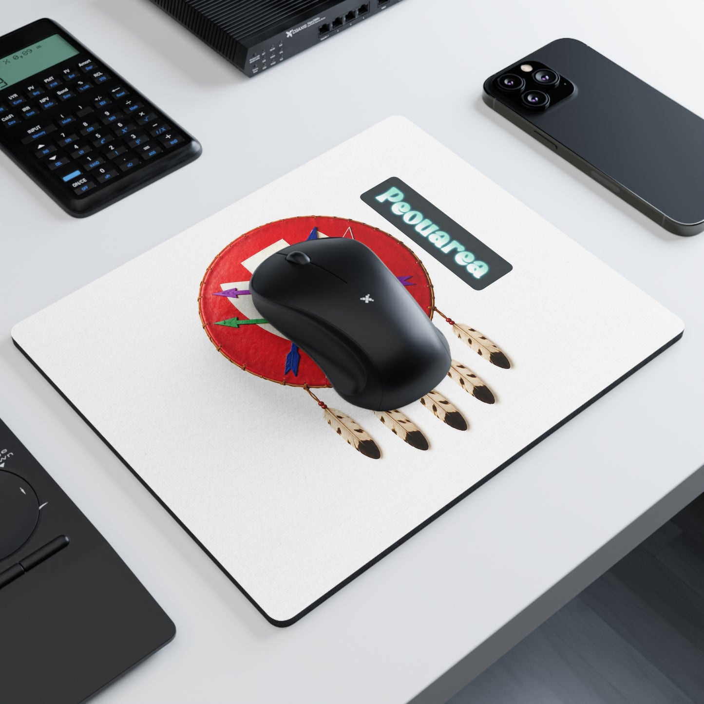 Peoria  Mouse Pad — 'Peouarea' Desk Mat