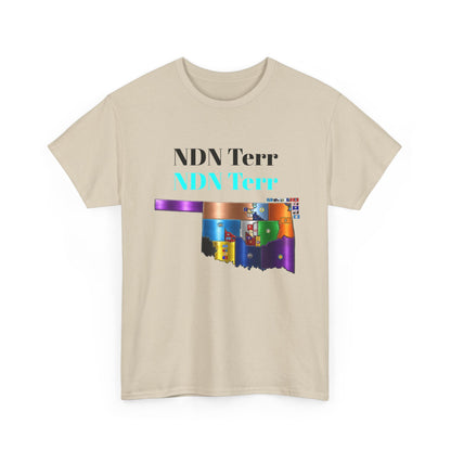 NDN Terr Oklahoma Map Tee — Native Pride Graphic T-Shirt with Arrows