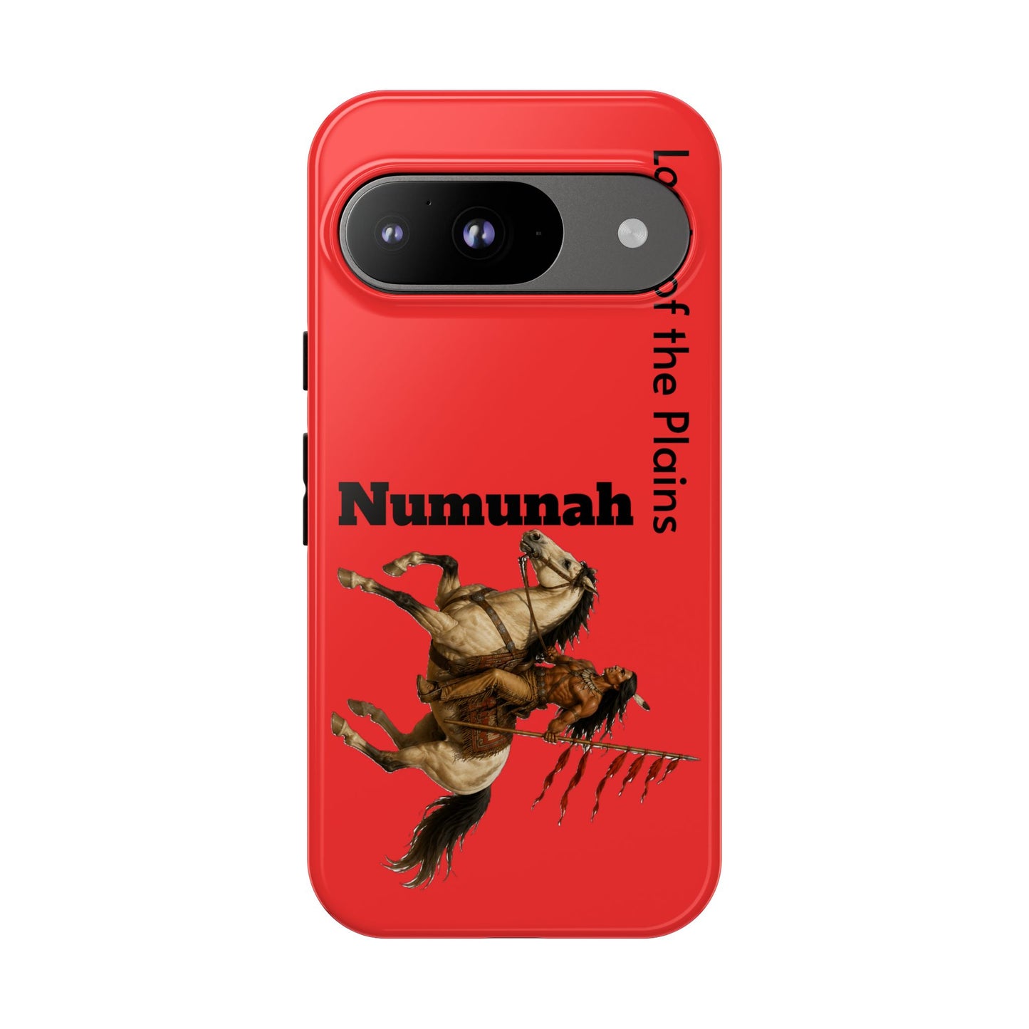 Comanche Numunah Horse Phone Case — 'Lords of the Plains' Red Protective Case