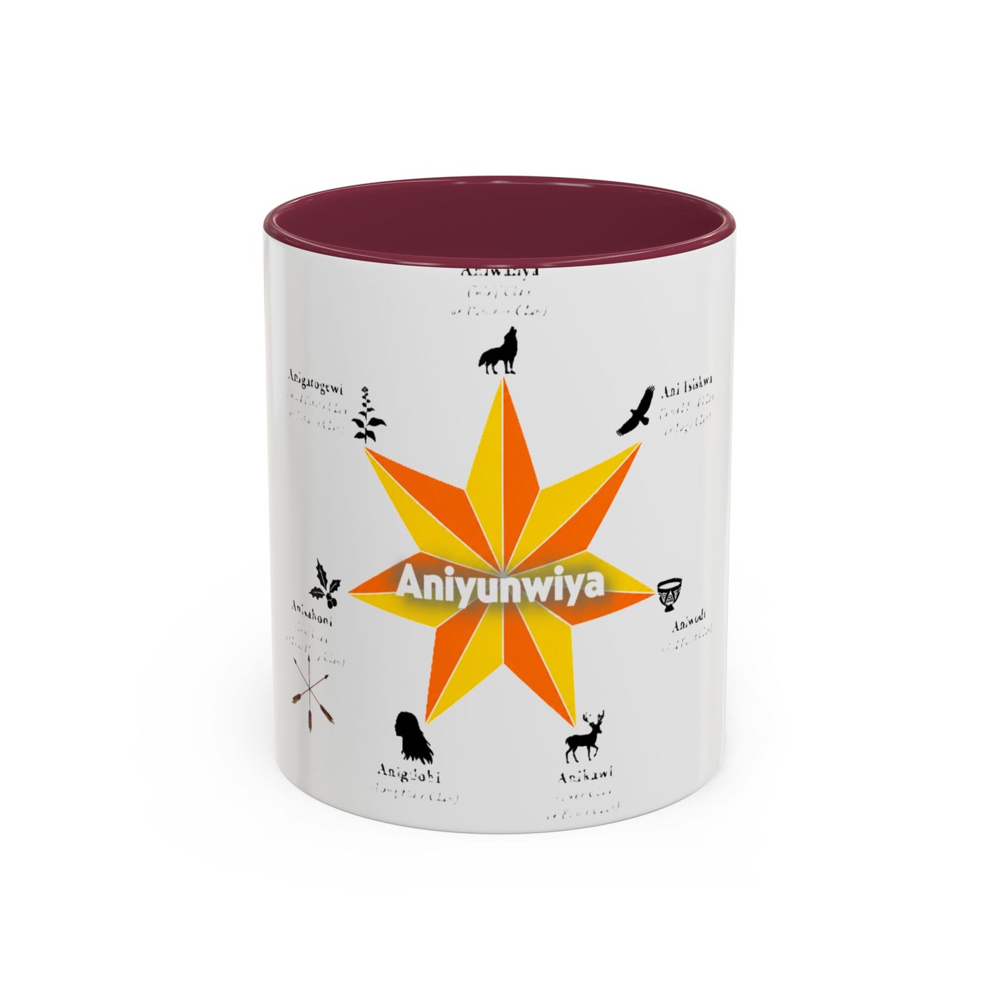 Aniyunwiya Star Map Coffee Mug — Native Seneca/Onondaga Language Names