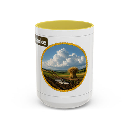 Muscogee Scenic Harvest Coffee Mug – Rustic Countryside Landscape 11oz/15oz