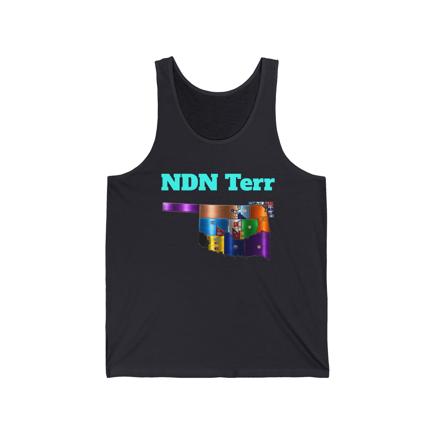 NDN Territory — Colorful State Map & Arrow Crossback Design