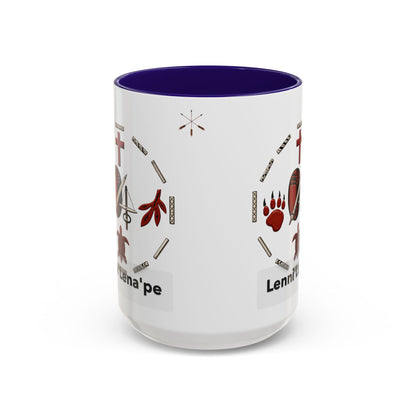 Delaware East Lenni Lenape Tribal Ceramic Mug – Native Symbols Coffee Cup (11oz/15oz)
