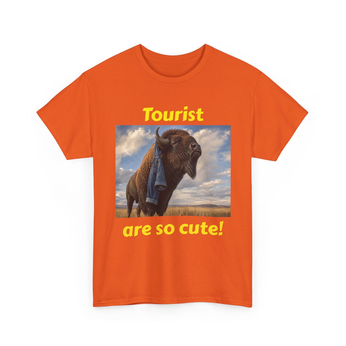 Tourist Are So Cute! T-Shirt — Funny Bison Photo Tee