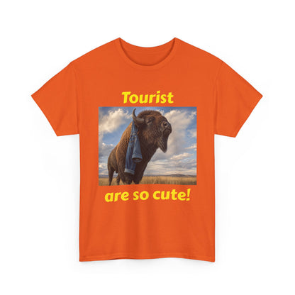 Tourist Are So Cute! T-Shirt — Funny Bison Photo Tee