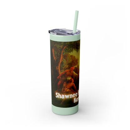 Shawnee East Skinny Tumbler with Straw, 20oz