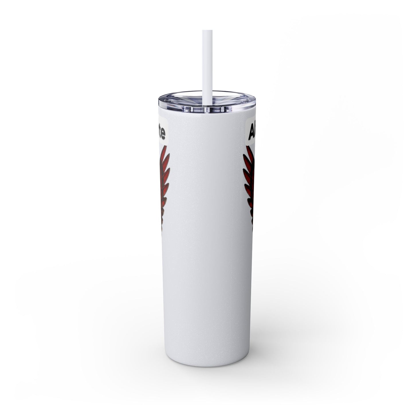 AQ Skinny Tumbler with Straw, 20oz