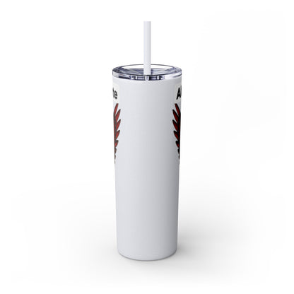 AQ Skinny Tumbler with Straw, 20oz