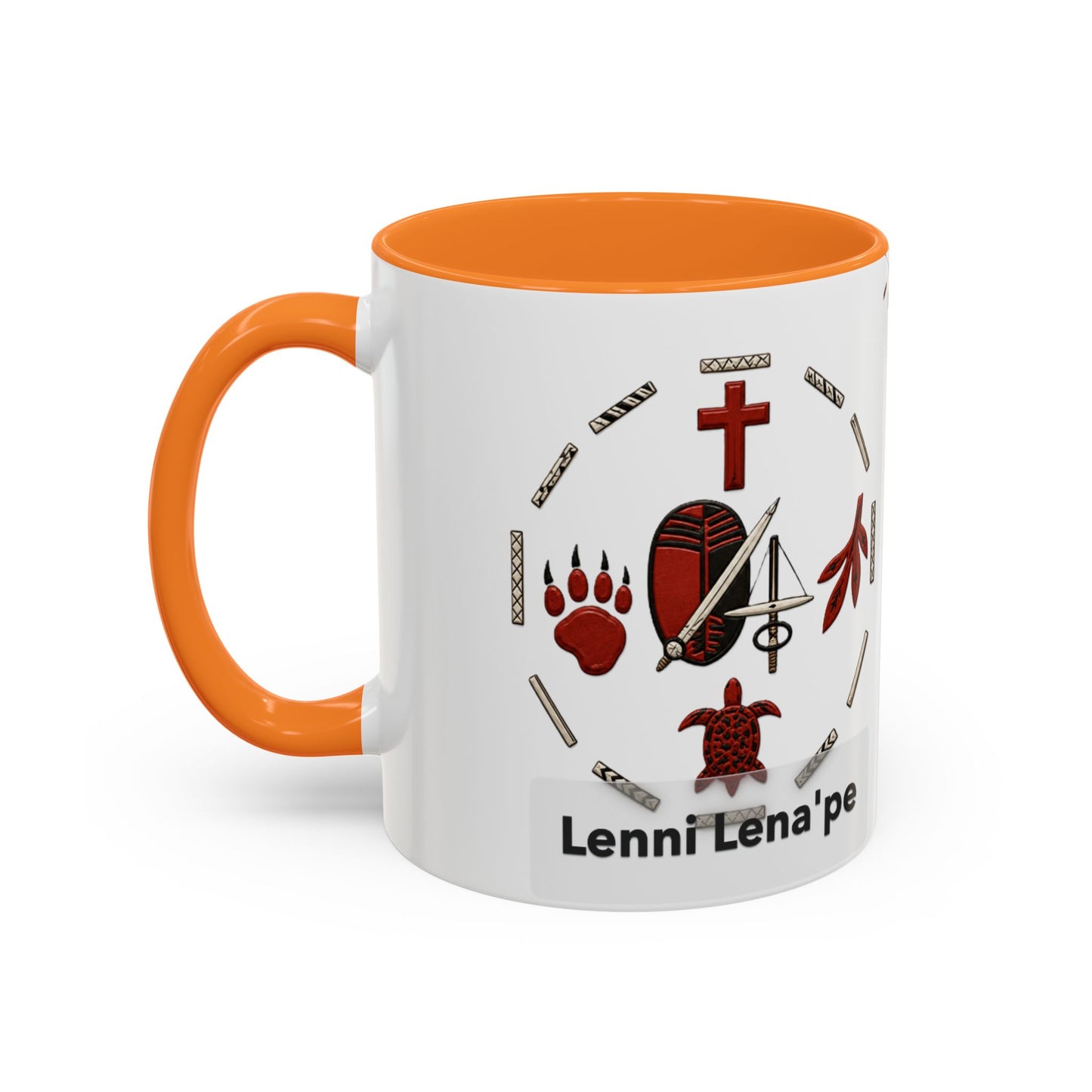 Delaware East Lenni Lenape Tribal Ceramic Mug – Native Symbols Coffee Cup (11oz/15oz)