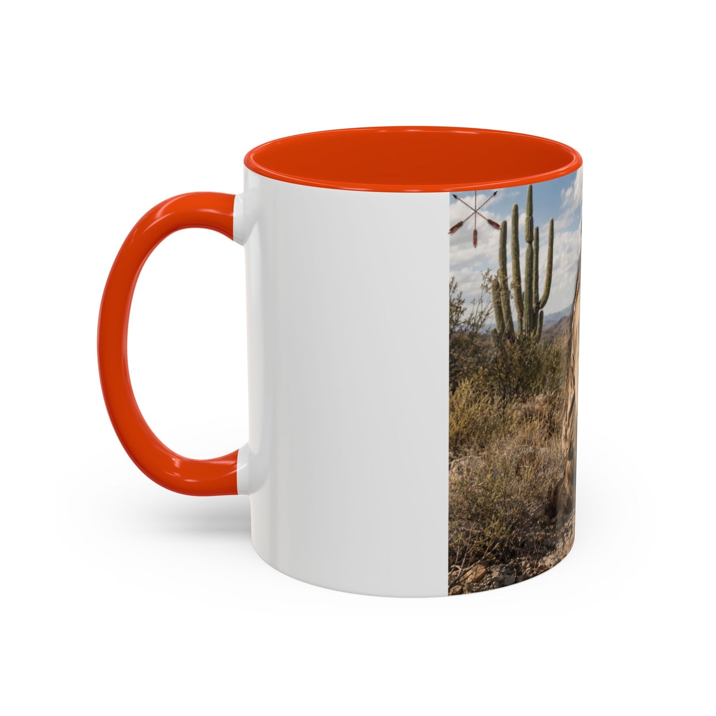 Ft. Sill Apache Desert Scene Coffee Mug — 'N'de' Southwest Landscape 11/15oz