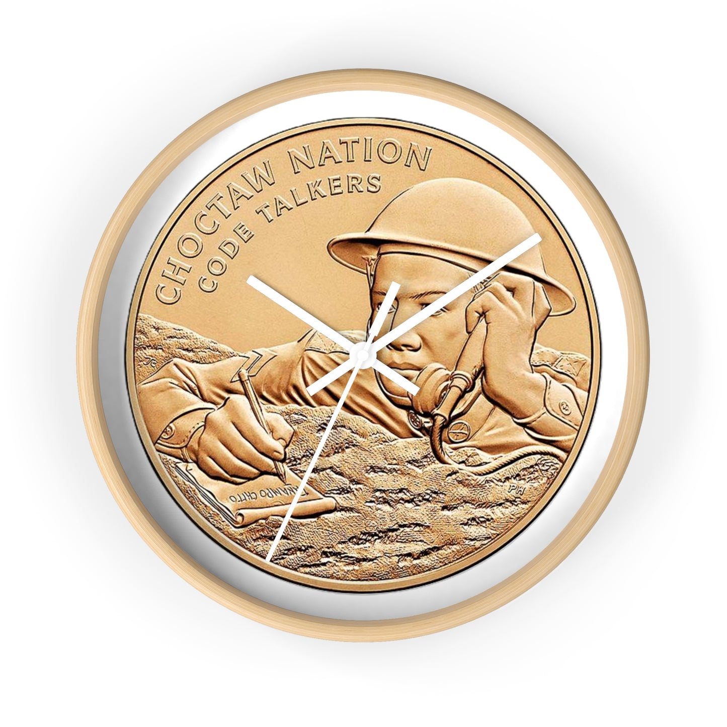Wall Clock — Choctaw Nation 'Code Talkers' Commemorative Clock