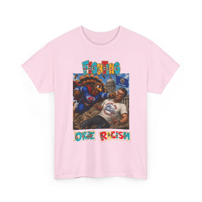 Turkey T-Shirt — Retro Comic 'Stop Racism' Graphic Tee
