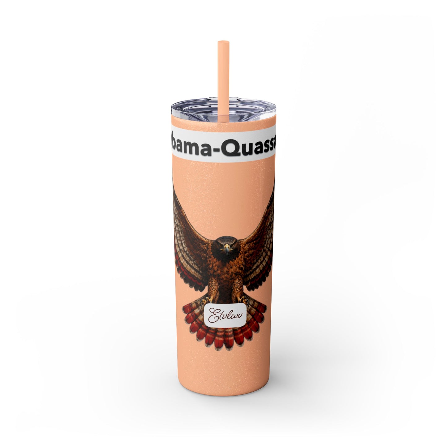 AQ Skinny Tumbler with Straw, 20oz