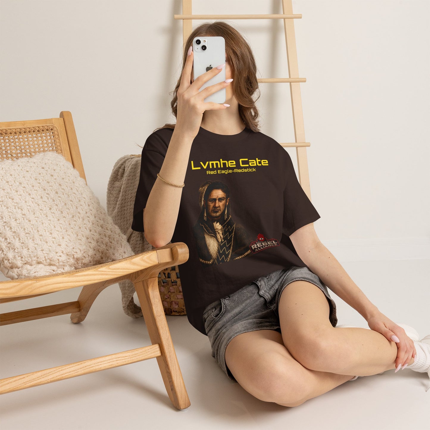 Lvmhe Cate Portrait Tee — Rebel Alliance Retro Sci‑Fi Graphic Shirt