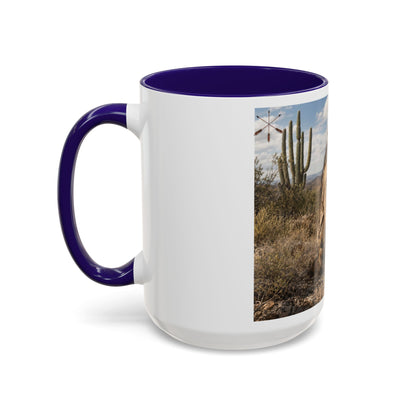 Ft. Sill Apache Desert Scene Coffee Mug — 'N'de' Southwest Landscape 11/15oz