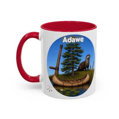 Ottawa Adawe Otter Canoe Mug — Nature Wildlife Coffee Cup (11oz & 15oz)