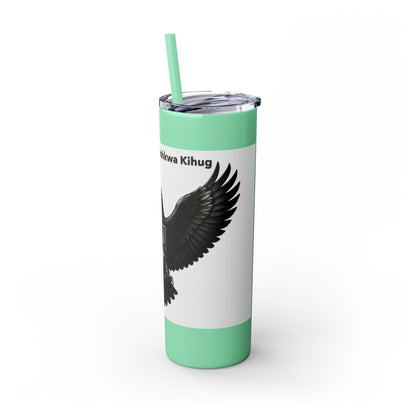 Sac Fox Skinny Tumbler with Straw, 20oz