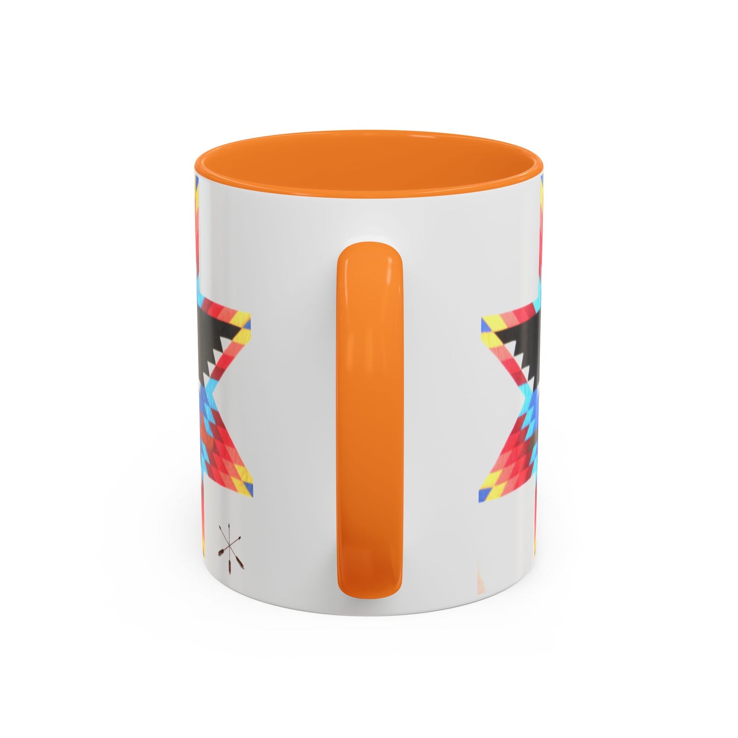 Onci  Eagle Star Ceramic Mug — Colorful Geometric Native-Inspired Coffee Cup (11oz, 15oz)