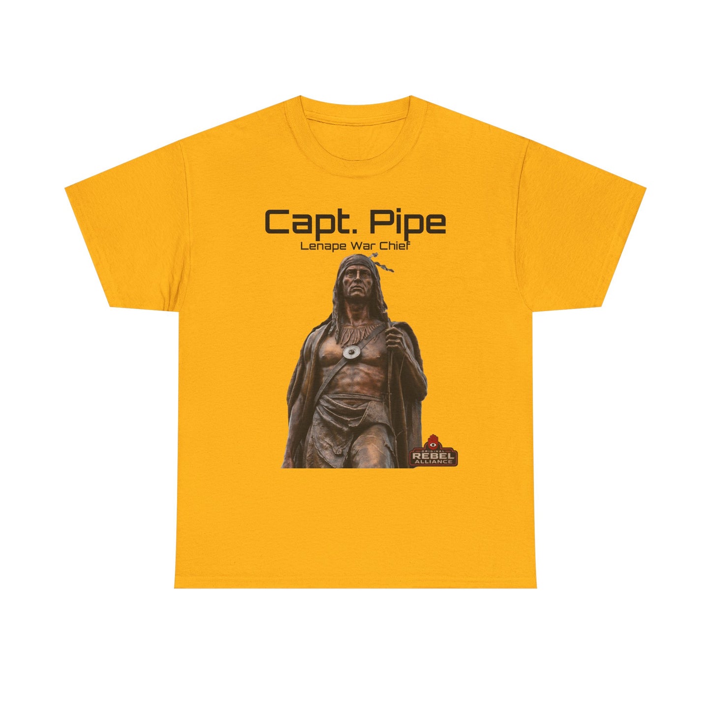 Capt. Pipe Lemape War Chief T‑Shirt — Native Warrior Graphic Tee