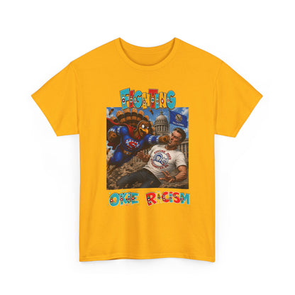 Turkey T-Shirt — Retro Comic 'Stop Racism' Graphic Tee