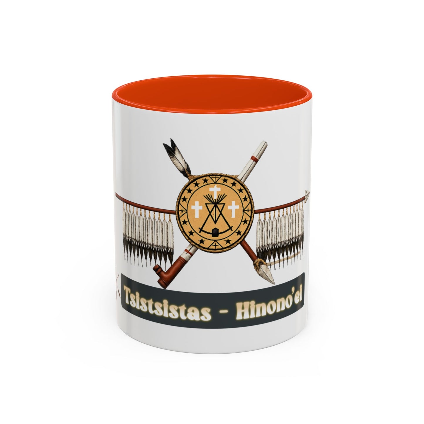 Cheyenne Arapaho Native Heritage Shield Coffee Mug – 'Tsistsistas / Hinono’ei' 11oz & 15oz