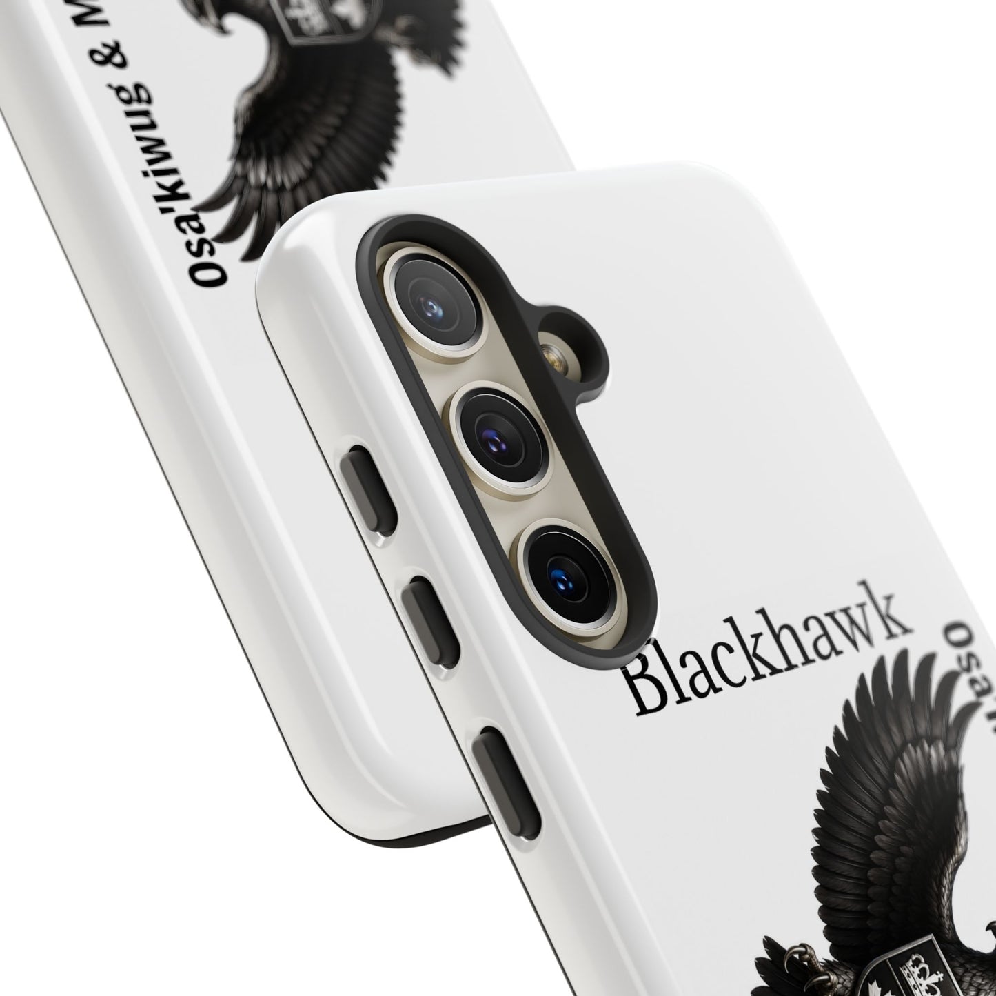 Sac&Fox Phone Case — 'Blackhawk' Raven Crest Protective Tough Case