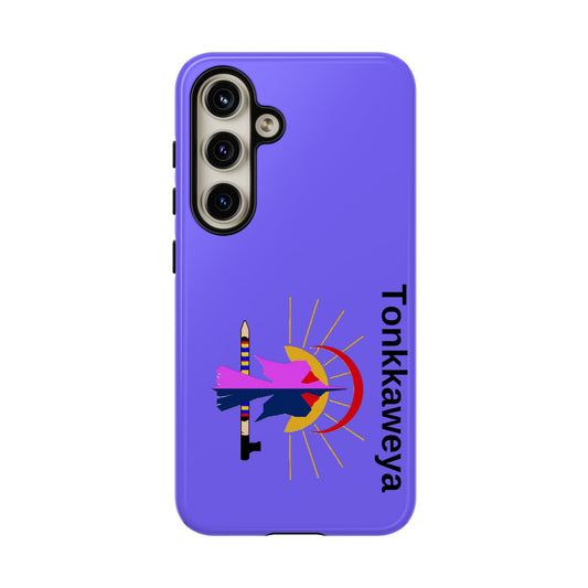 Tonkawa Phone Case — Tonkkaweya Sunrise Design (Protective Purple Hard Shell)