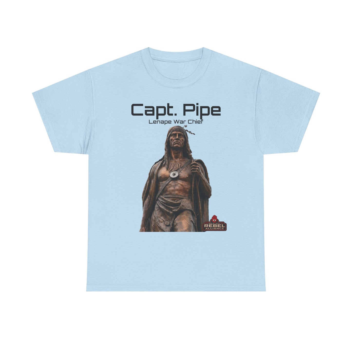 Capt. Pipe Lemape War Chief T‑Shirt — Native Warrior Graphic Tee