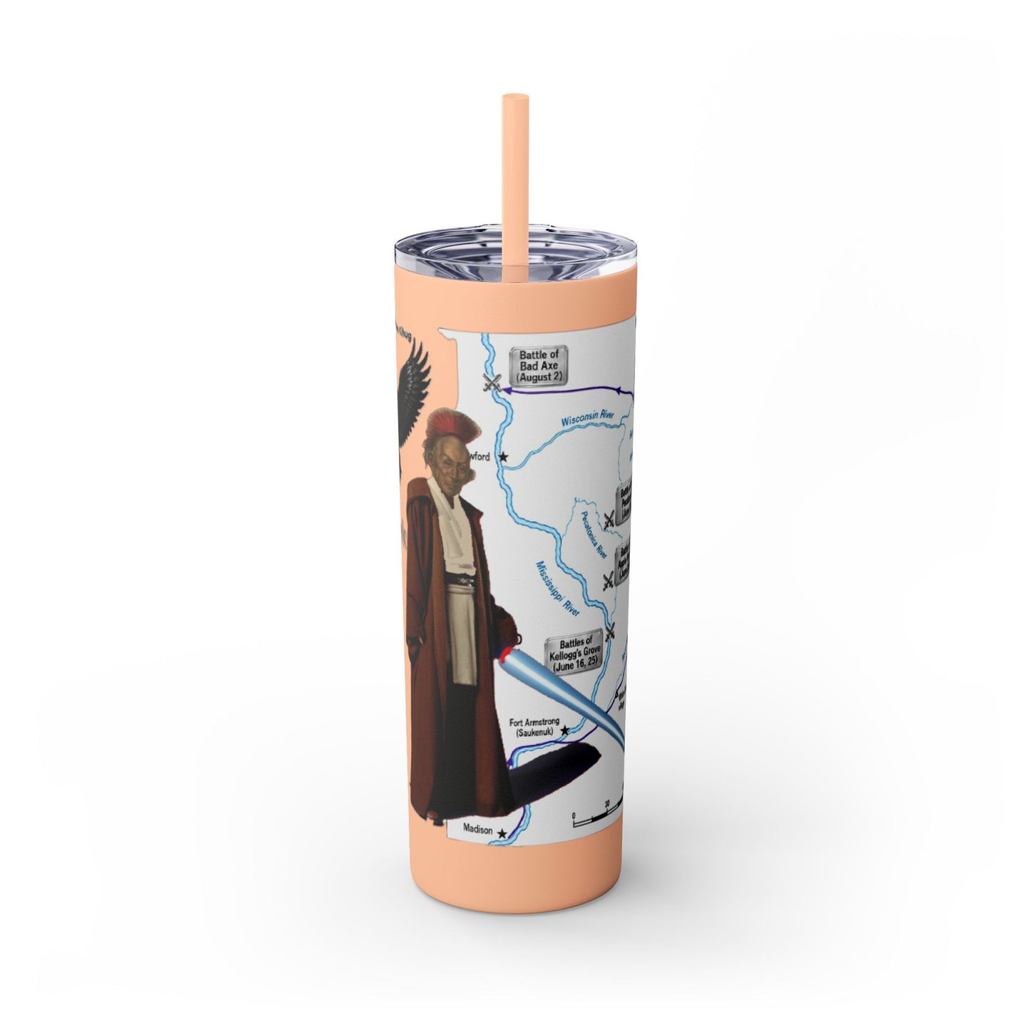 Blackhawk Skinny Tumbler 20oz – "BlackHawk could teach Yoda" Design