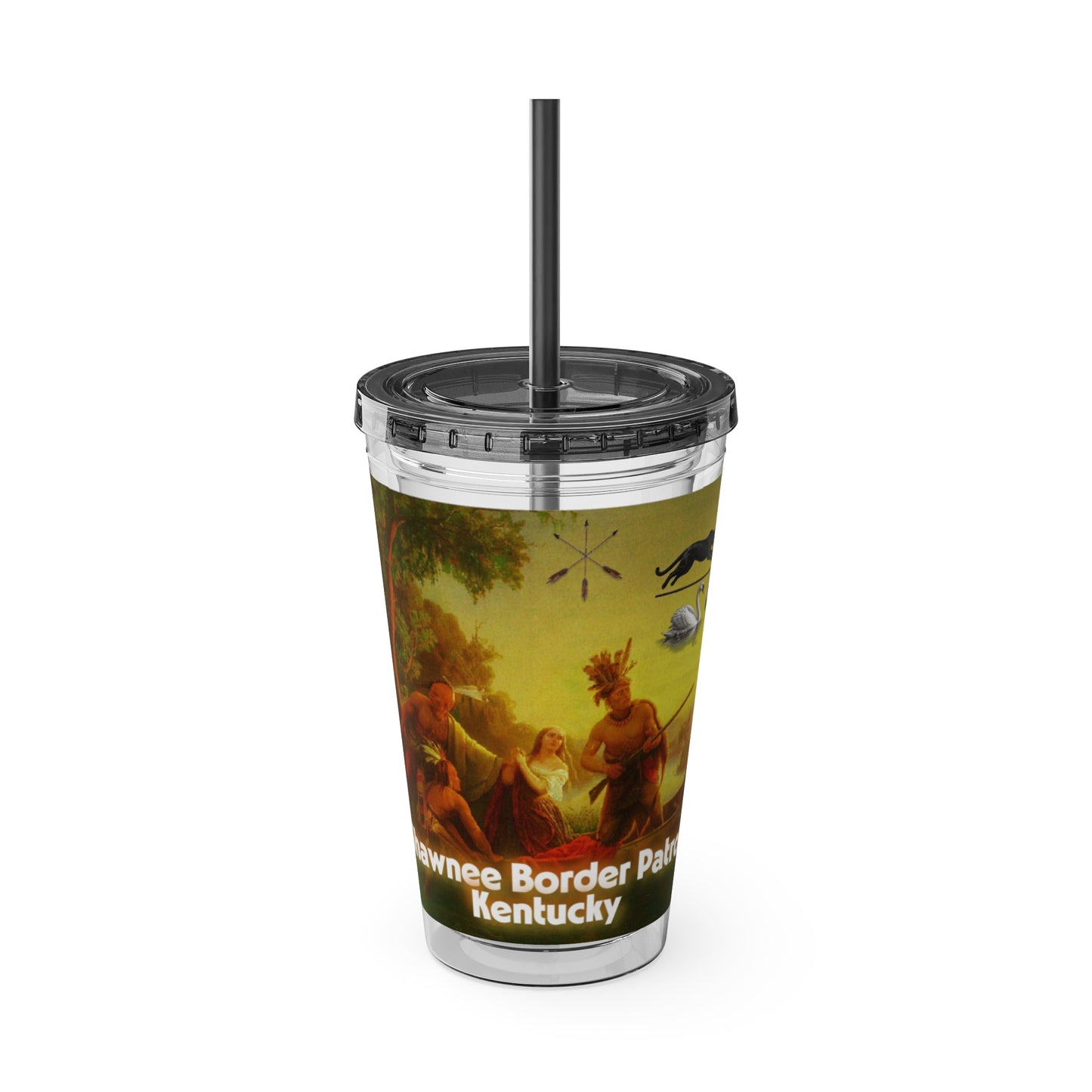 Shawnee East Sunsplash Tumbler with Straw, 16oz