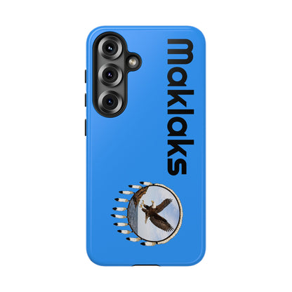 Modoc Blue 'Maklaks' Tough Phone Case with Eagle Drum Design