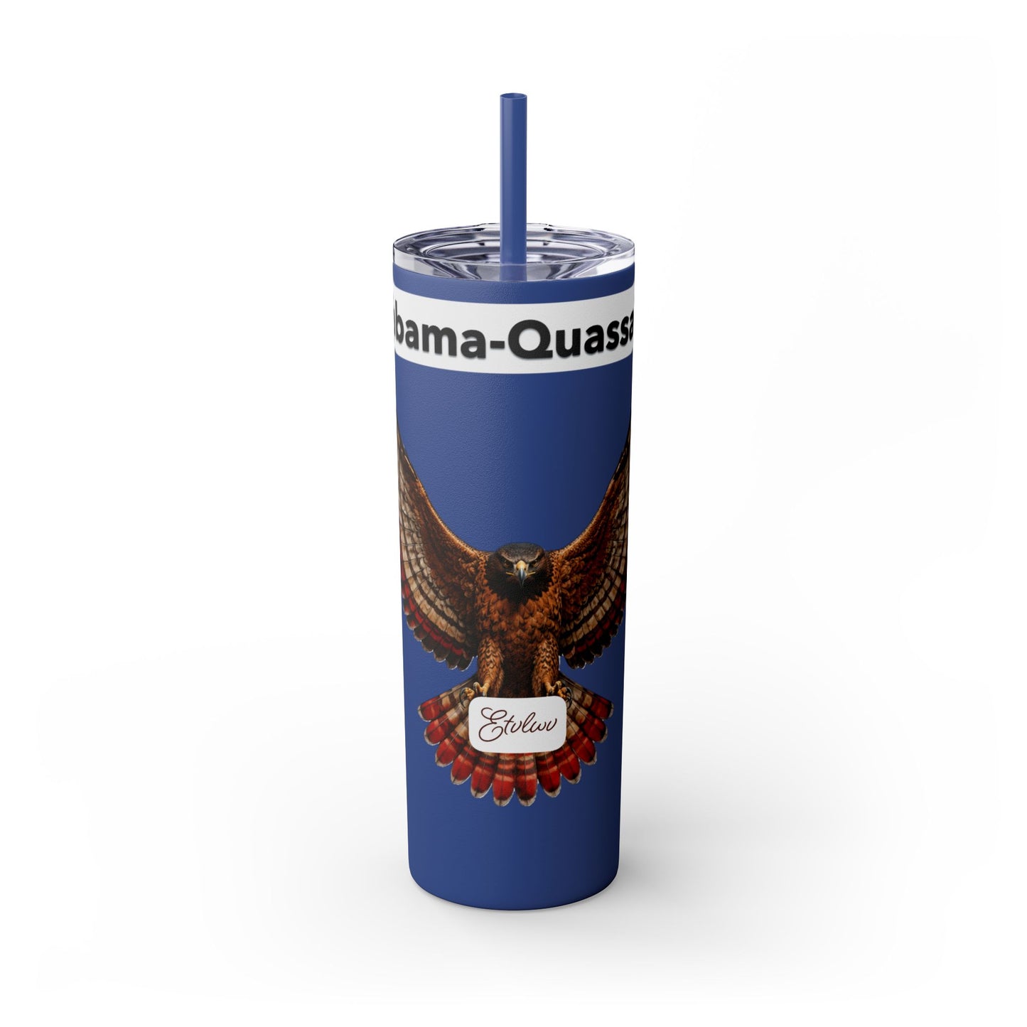 AQ Skinny Tumbler with Straw, 20oz