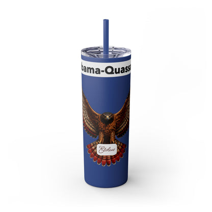 AQ Skinny Tumbler with Straw, 20oz