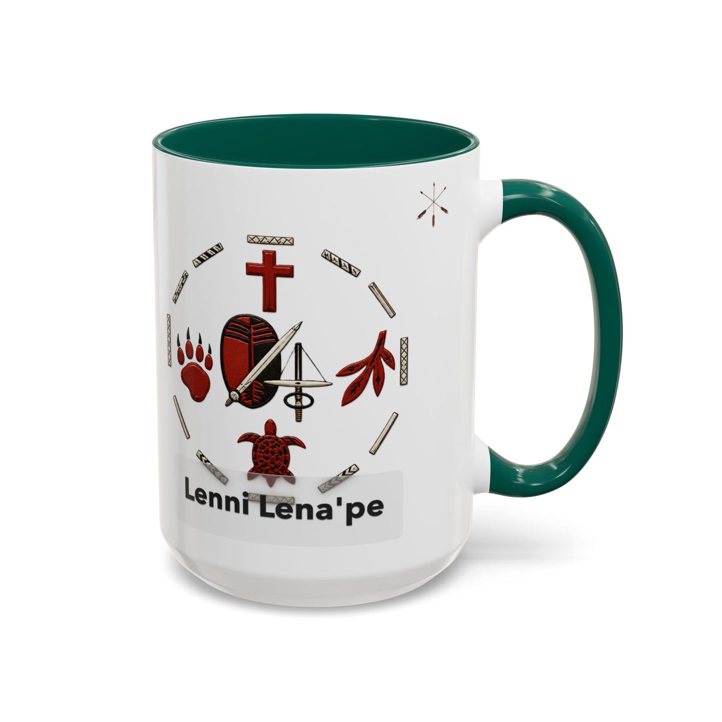 Delaware East Lenni Lenape Tribal Ceramic Mug – Native Symbols Coffee Cup (11oz/15oz)
