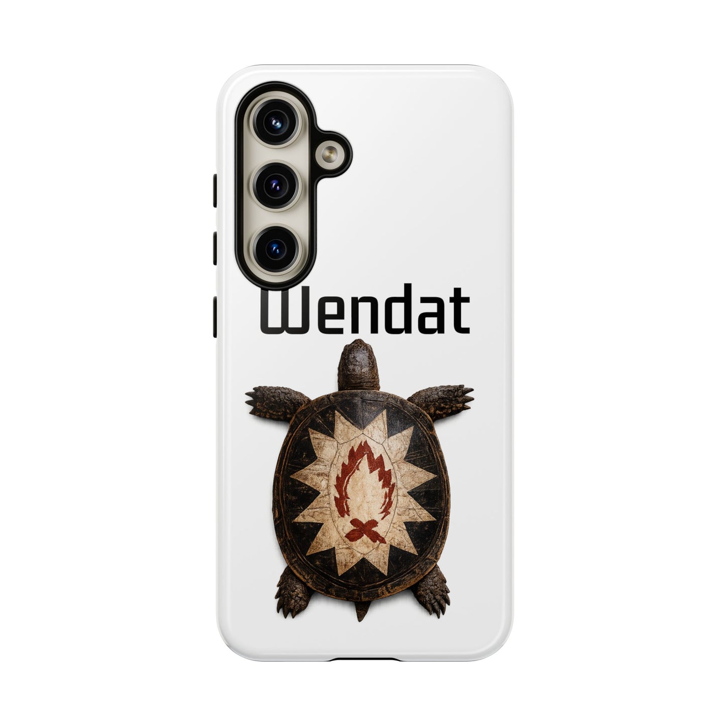 Wyandotte Wendat Turtle Phone Case — Indigenous Turtle Shield Design