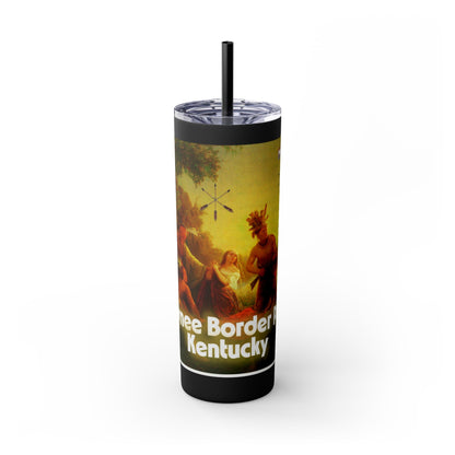 Shawnee Absentee Skinny Tumbler with Straw, 20oz