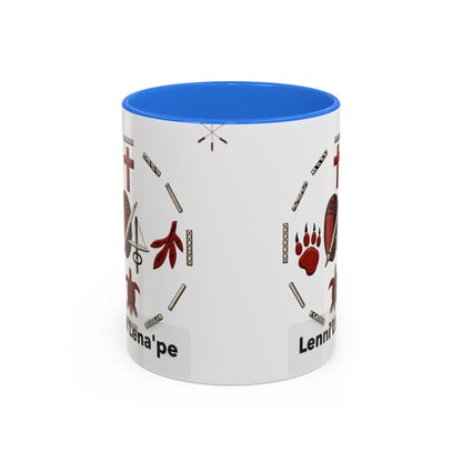 Delaware East Lenni Lenape Tribal Ceramic Mug – Native Symbols Coffee Cup (11oz/15oz)