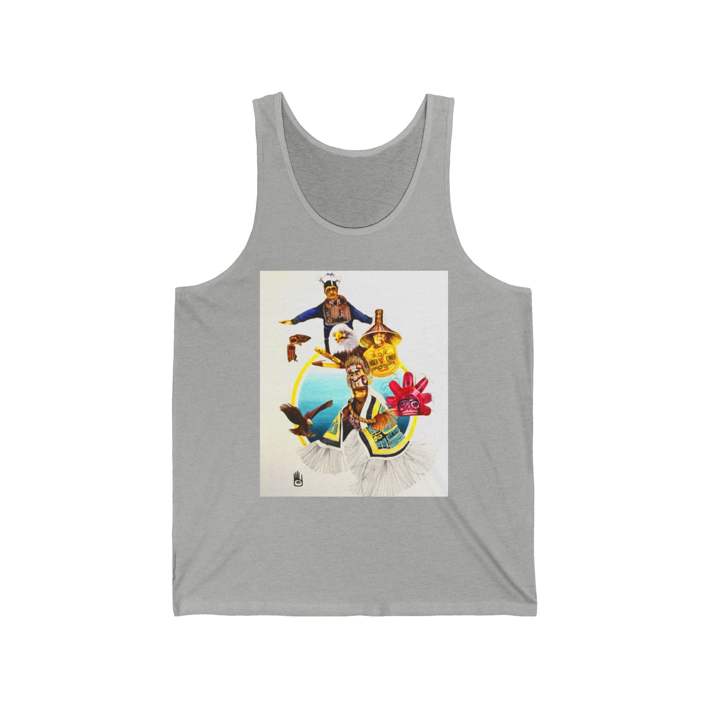 Tlingit Tank Top — Retro Beach Graphic Jersey Tank