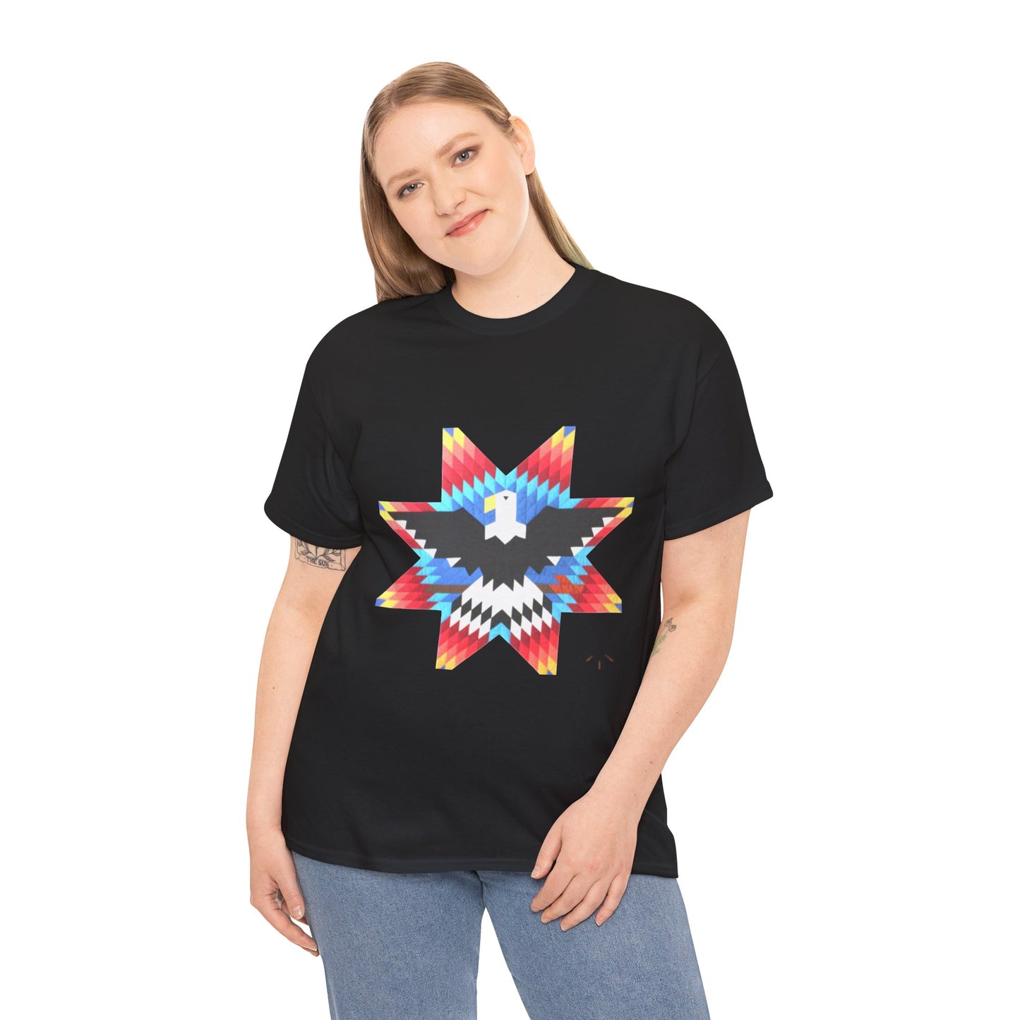 Native Star Eagle Graphic Tee with Arrow Backprint