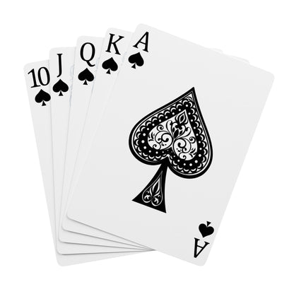 Ram Illustration Poker Playing Cards – Ornate Ace of Spades Deck