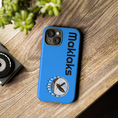 Modoc Blue 'Maklaks' Tough Phone Case with Eagle Drum Design