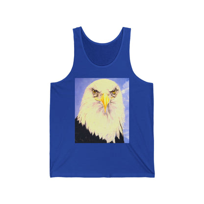 Eagle Portrait Tank Top – Patriotic Bald Eagle Graphic Tank