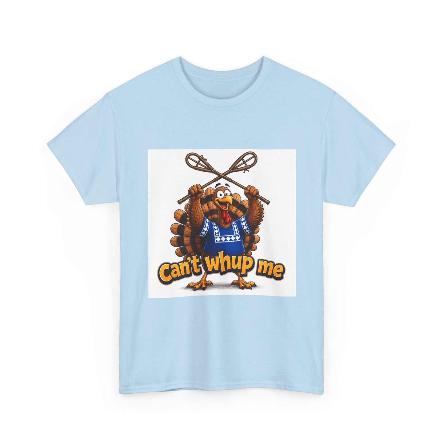 Turkey Mascot Tee — 'Can't Whup Me' Funny Thanksgiving T‑Shirt
