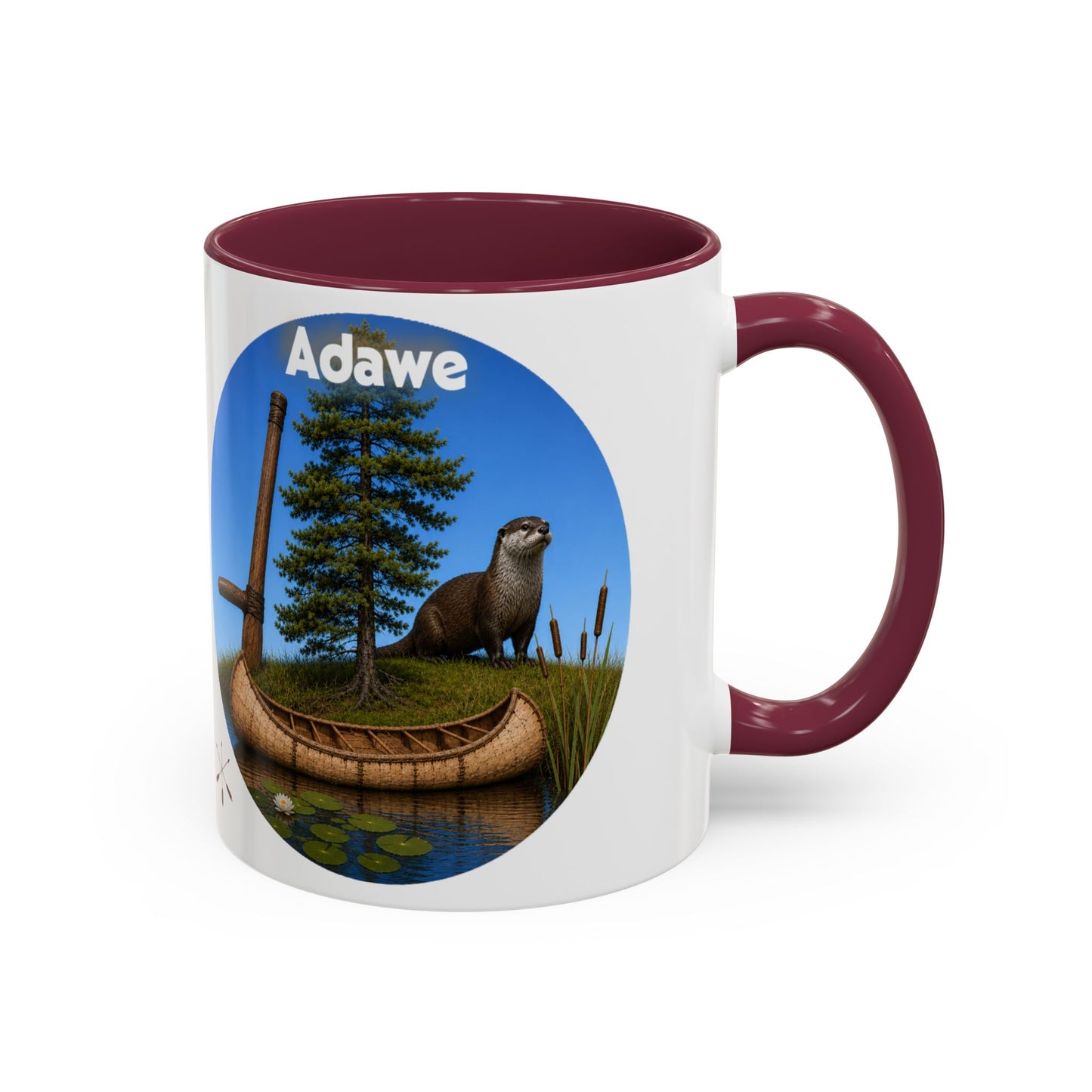 Ottawa Adawe Otter Canoe Mug — Nature Wildlife Coffee Cup (11oz & 15oz)