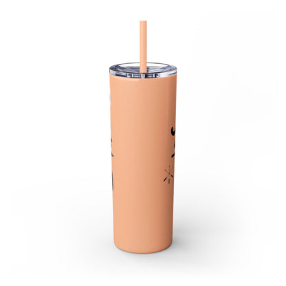 Shawnee East Skinny 20oz Tumbler with Straw — East Shawano River Swan & Otter Design