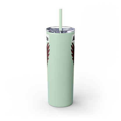 AQ Skinny Tumbler with Straw, 20oz