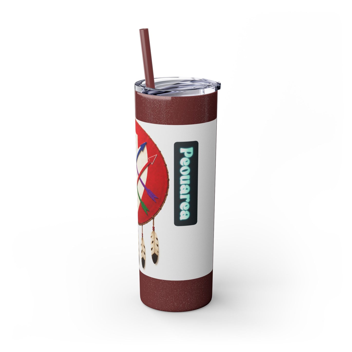 Peoria 20oz Skinny Tumbler with Dreamcatcher Shield Design